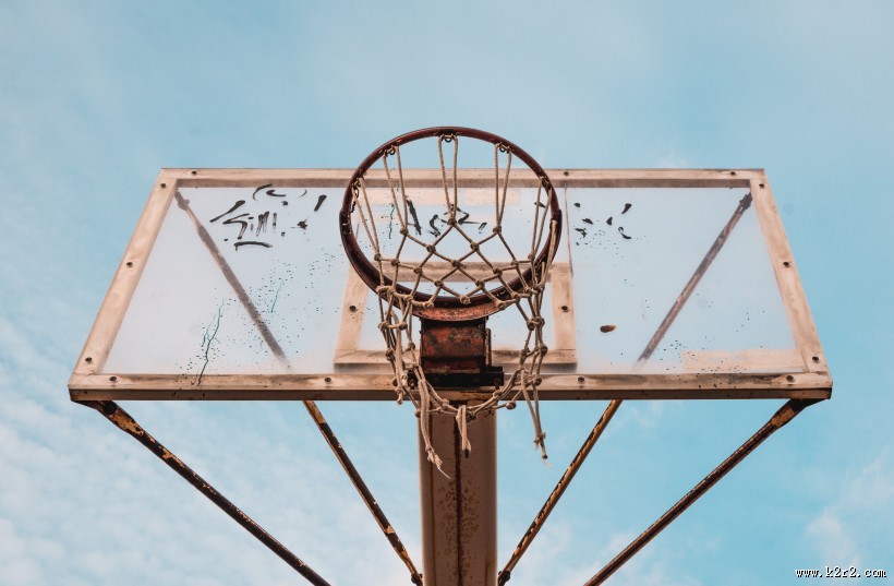 篮板上的篮球框图片大全