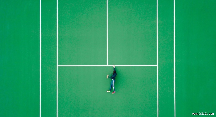 高清航拍操场图片