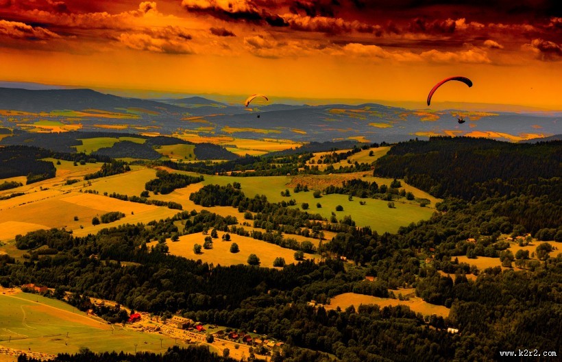 极限运动高空跳伞图片大全