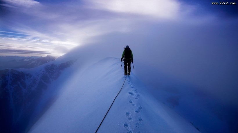 极限运动登雪山图片