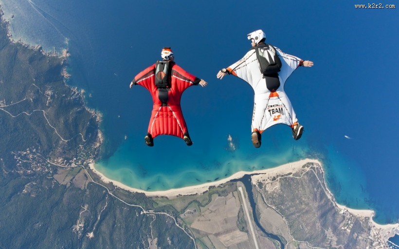 极限运动翼装飞行图片