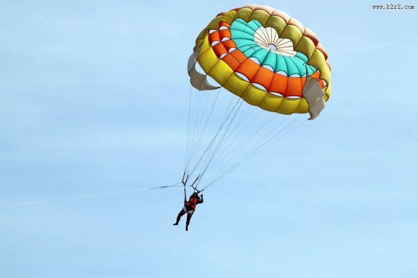高空跳伞图片
