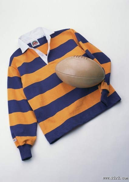 橄榄球用品特写图片