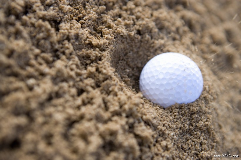高尔夫球特写图片