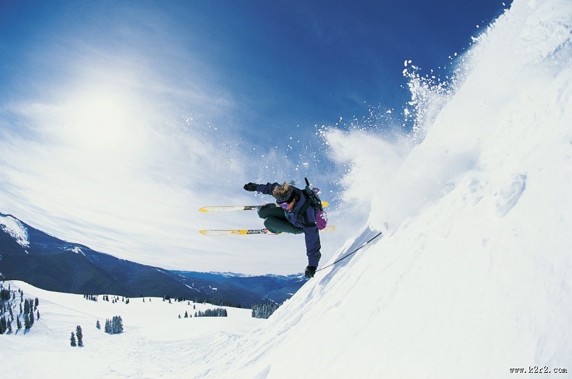 滑雪图片