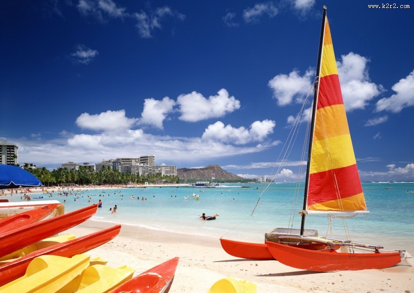 海边休闲娱乐活动图片大全