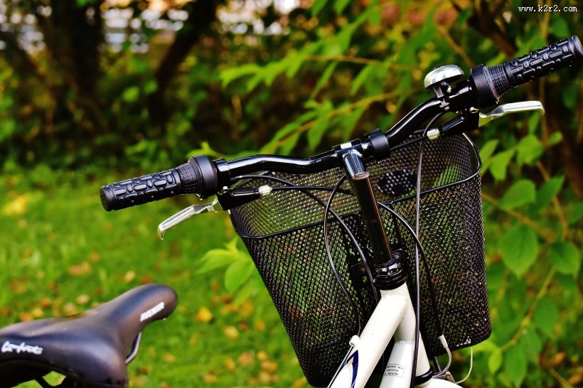 草地上的自行车图片