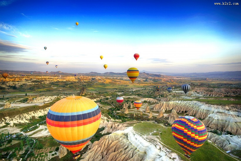 空中的热气球图片大全
