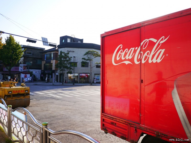 可口可乐运输车图片