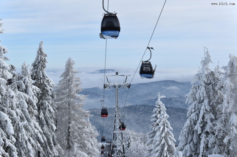 空中的缆车图片大全