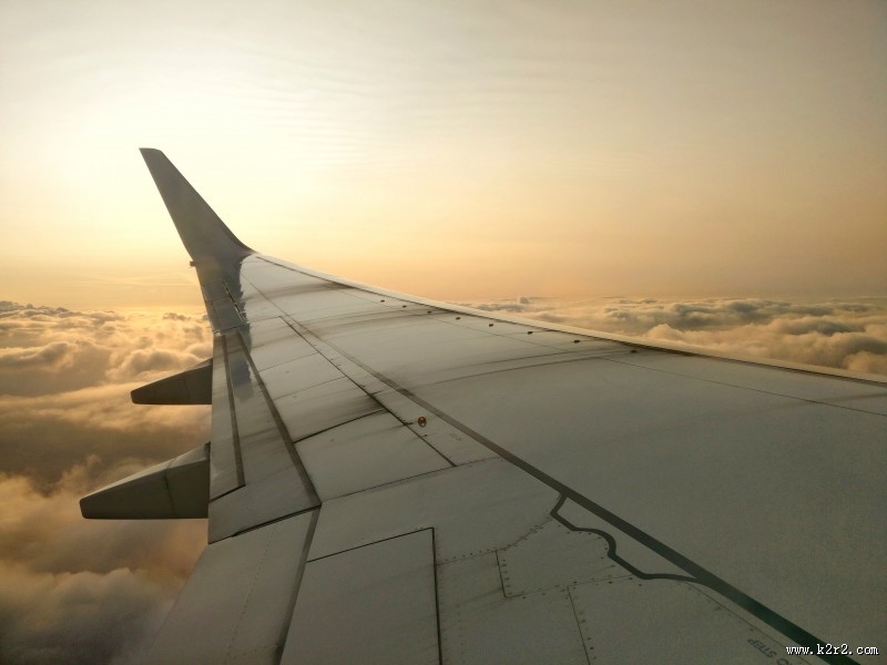 飞机的机翼图片