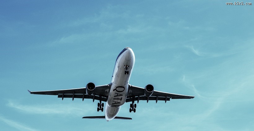 空中的飞机图片