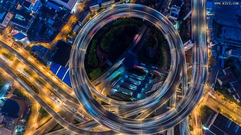 现代都市立交桥风景图片