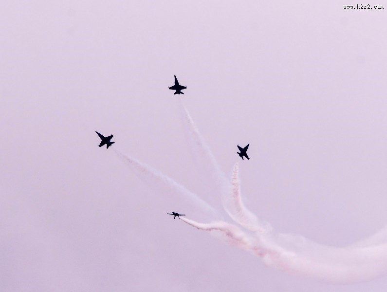 飞机飞行表演图片