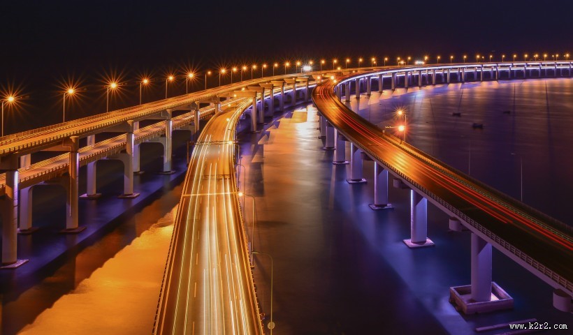 现代科技高架桥图片