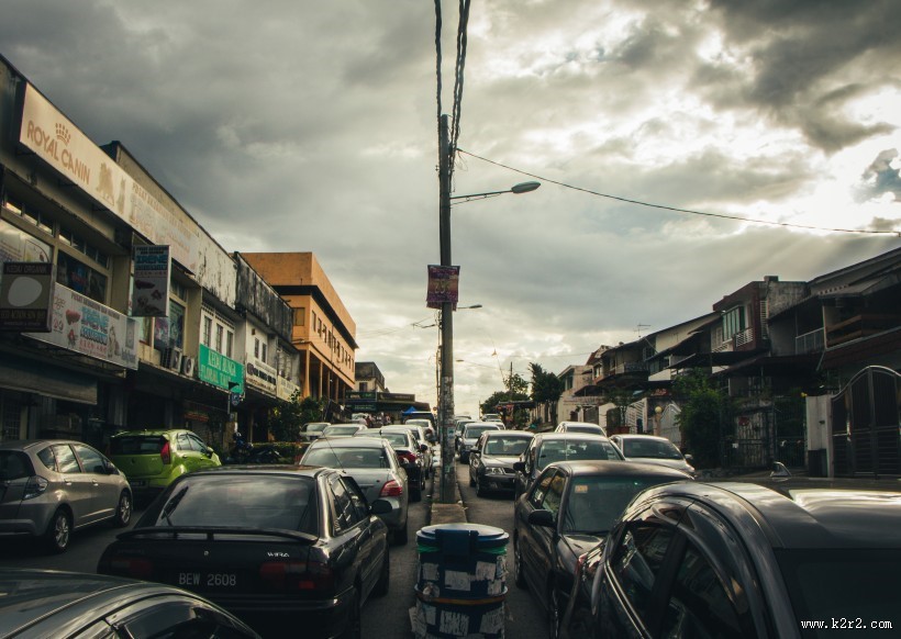 交通堵塞图片大全