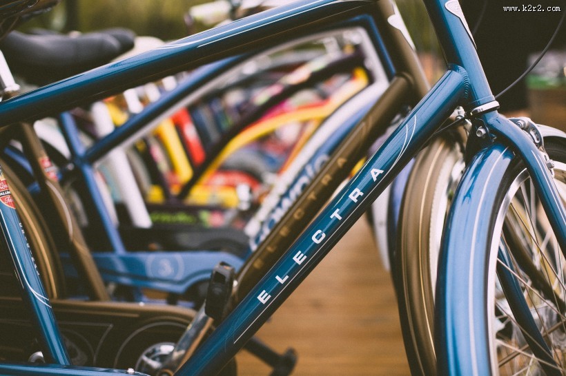 自行车局部图片