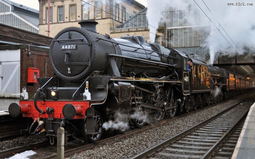 复古蒸汽火车图片