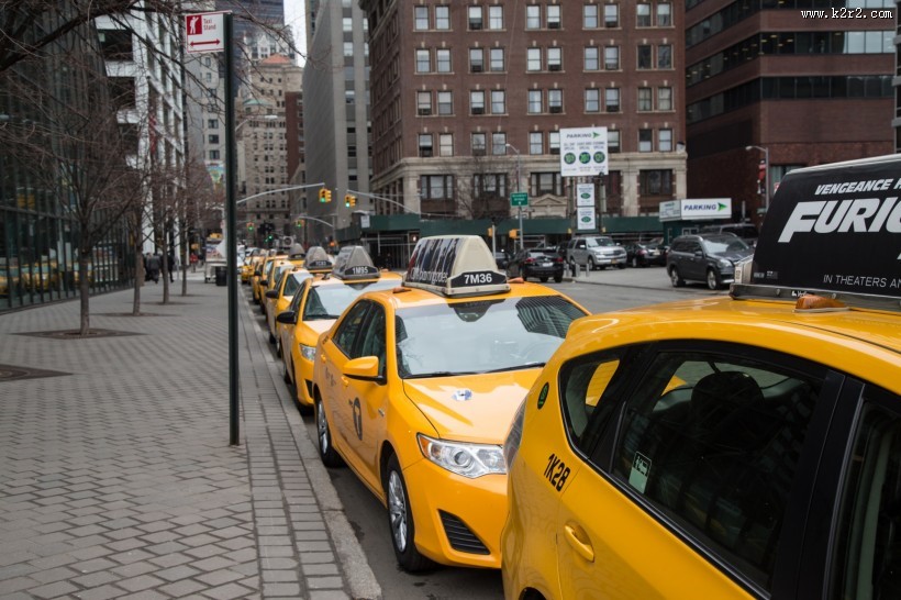 纽约黄色出租车图片