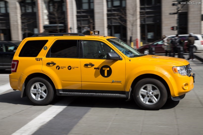纽约黄色出租车图片