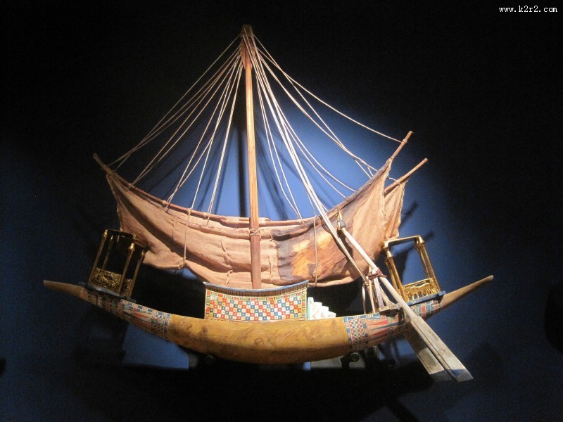 古老的手摇船博物馆图片