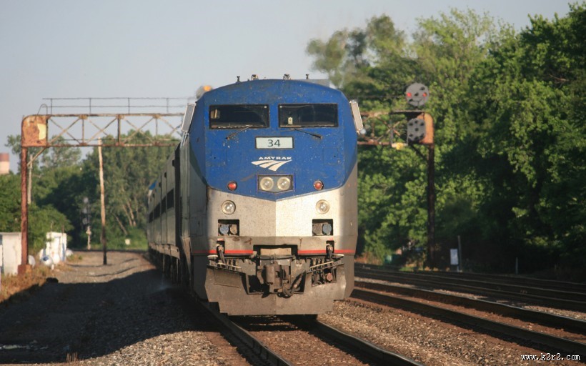 美国国铁客运火车图片