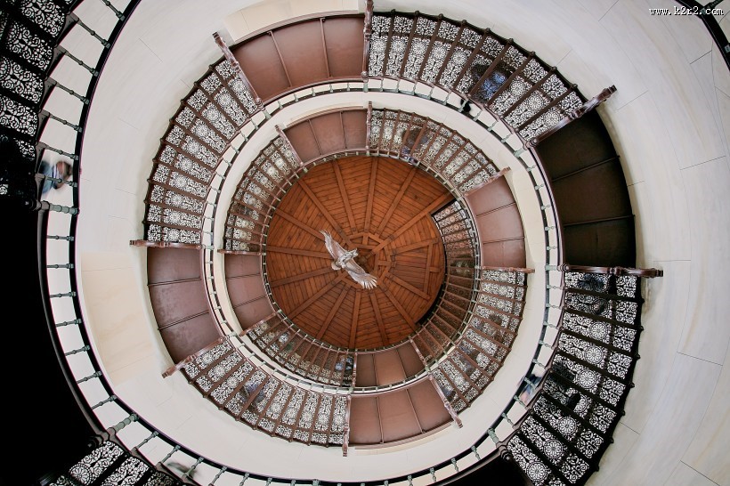 设计独特的旋转楼梯图片