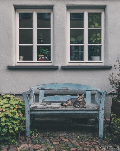 户外的长椅图片