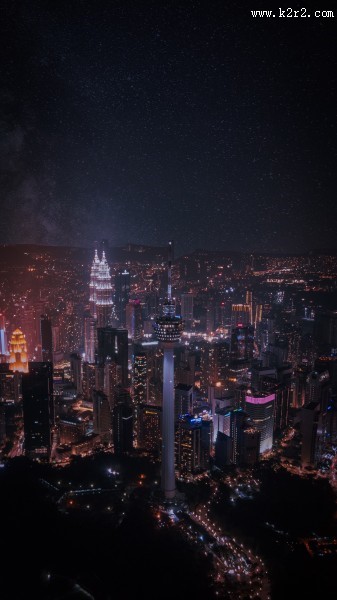 城市夜景的图片