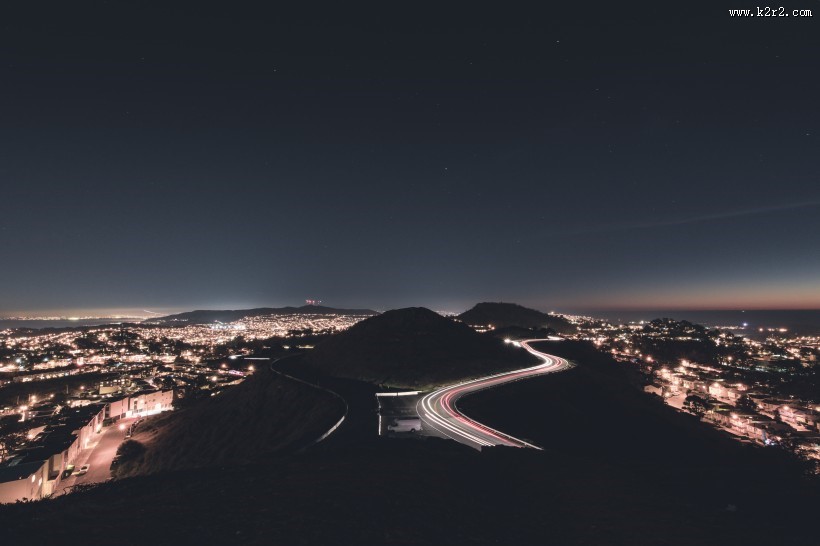 城市夜景的图片