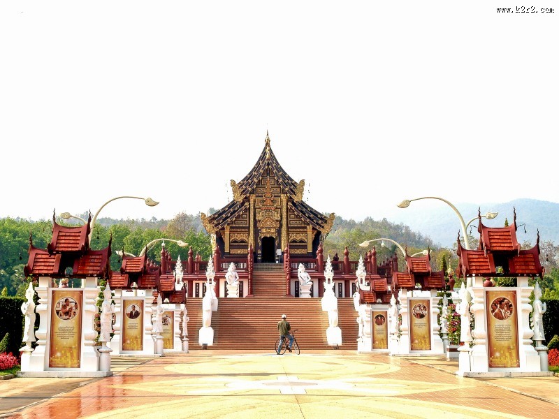 清迈寺庙建筑图片