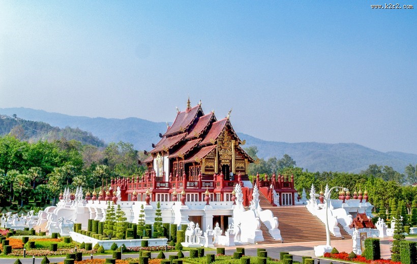 清迈寺庙建筑图片