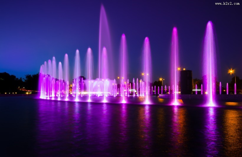 美妙的音乐喷泉图片