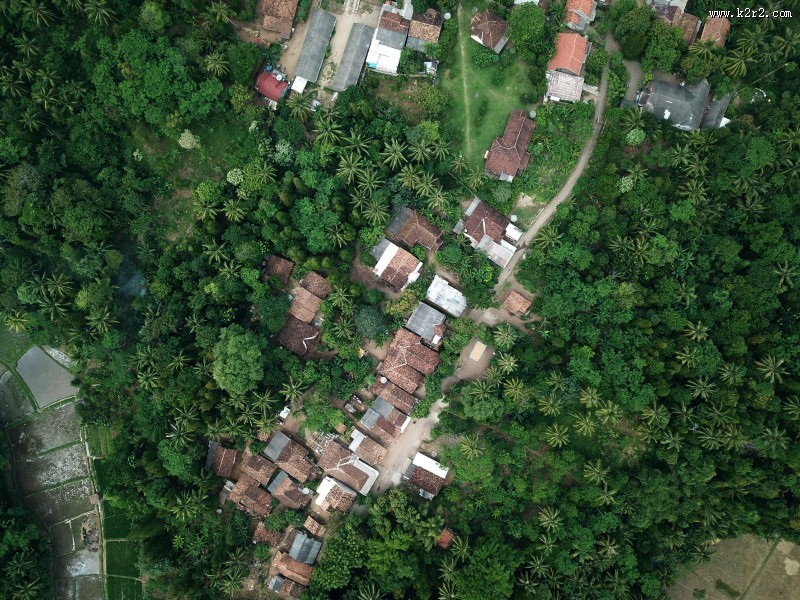 航拍居民区图片