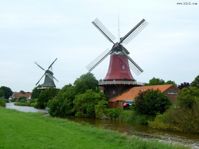 荷兰风车图片