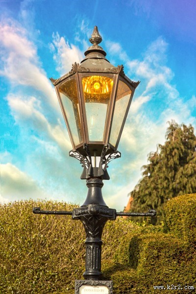 复古的路灯图片