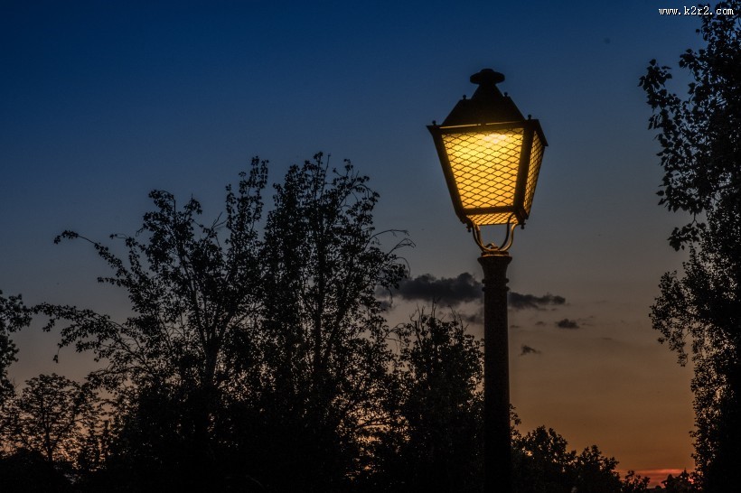 复古的路灯图片