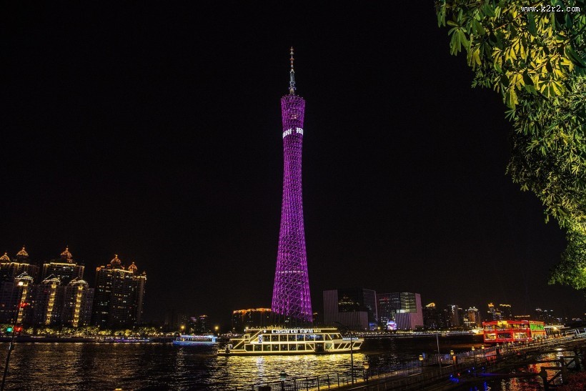 广州塔小蛮腰夜景图片