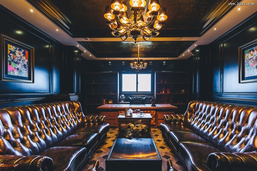 高档品酒室设计图片