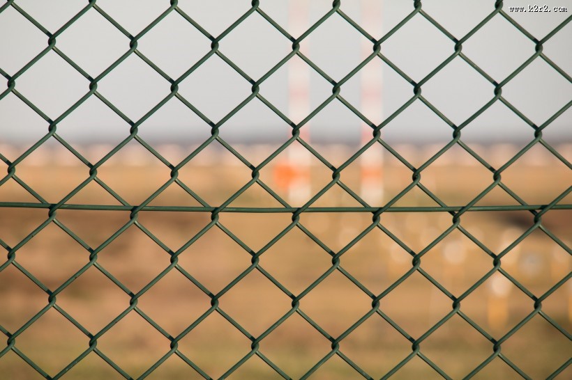 菱形排列的铁丝网图片