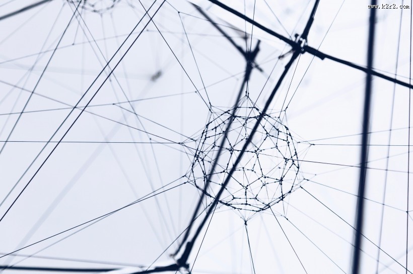 几何交错的电线图片