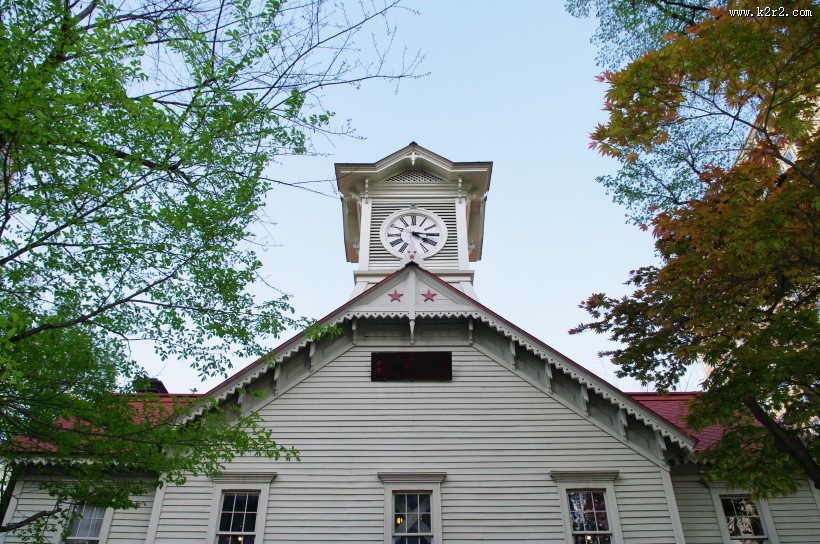 日本札幌市的钟楼图片