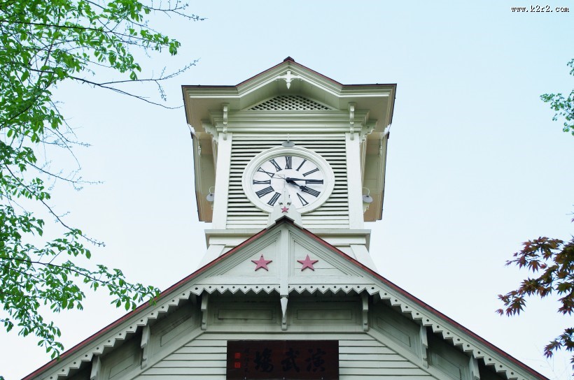 日本札幌市的钟楼图片