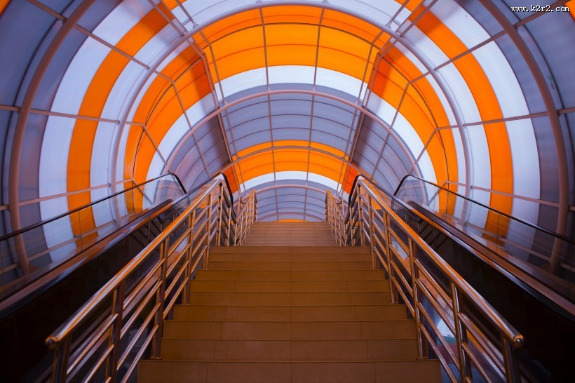 充满设计干的楼梯图片