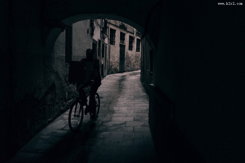 城市的小巷图片