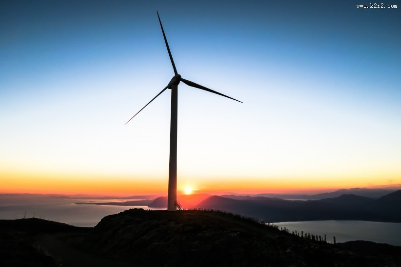 风力发电的风车图片大全