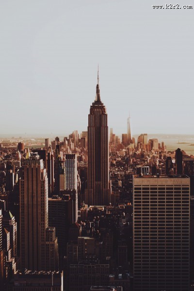 不同角度的帝国大厦图片