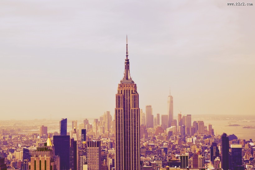不同角度的帝国大厦图片