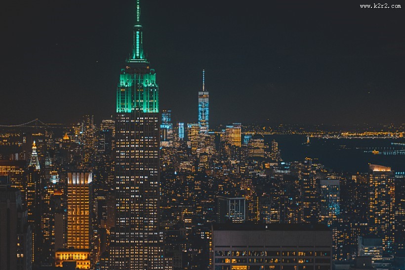 不同角度的帝国大厦图片