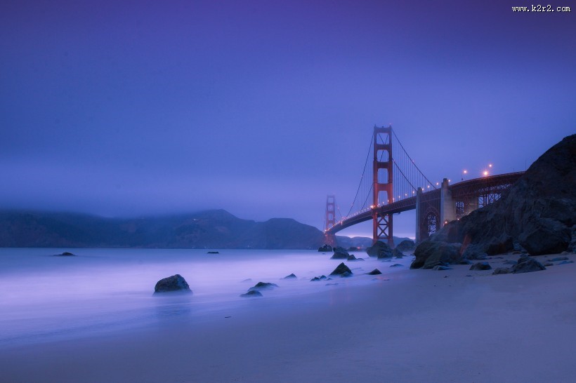 美国金门大桥图片